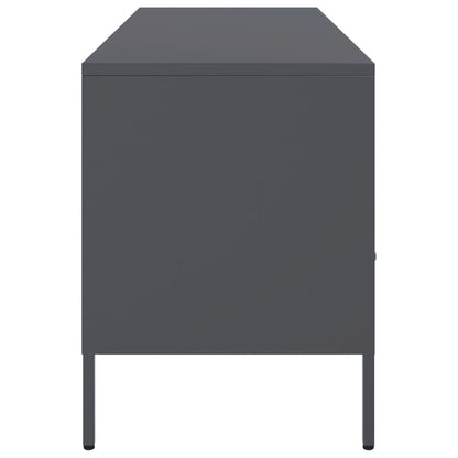 TV-Möbel DIV. TV-skåp antracit 100,5x39x50,5 cm stål