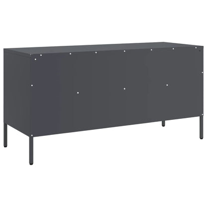TV-Möbel DIV. TV-skåp antracit 100,5x39x50,5 cm stål