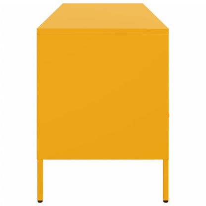 TV-Möbel DIV. TV-skåp senapsgul 100,5x39x50,5 cm stål