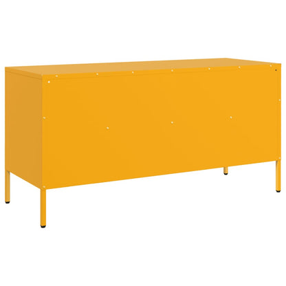 TV-Möbel DIV. TV-skåp senapsgul 100,5x39x50,5 cm stål