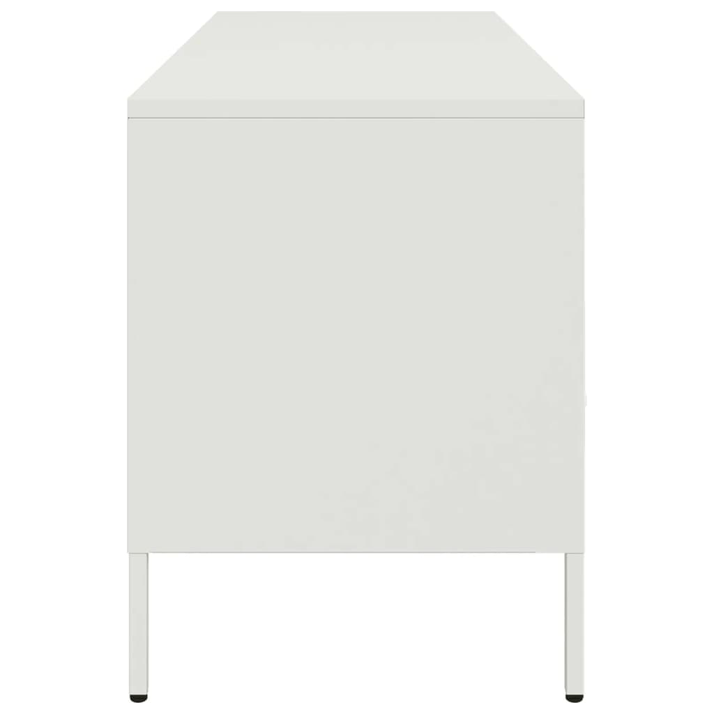TV-Möbel DIV. Vit TV-skåp 100,5x39x50,5 cm stål