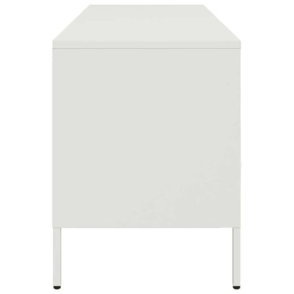 TV-Möbel DIV. Vit TV-skåp 100,5x39x50,5 cm stål