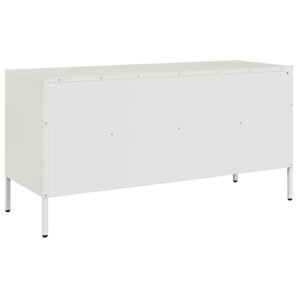 TV-Möbel DIV. Vit TV-skåp 100,5x39x50,5 cm stål