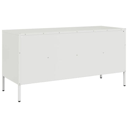 TV-Möbel DIV. Vit TV-skåp 100,5x39x50,5 cm stål