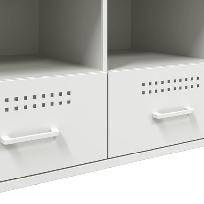 TV-Möbel DIV. Vit TV-skåp 100,5x39x50,5 cm stål