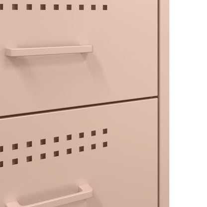 Sängbord Nattduksbord DIV. rosa 36x39x68 cm stål