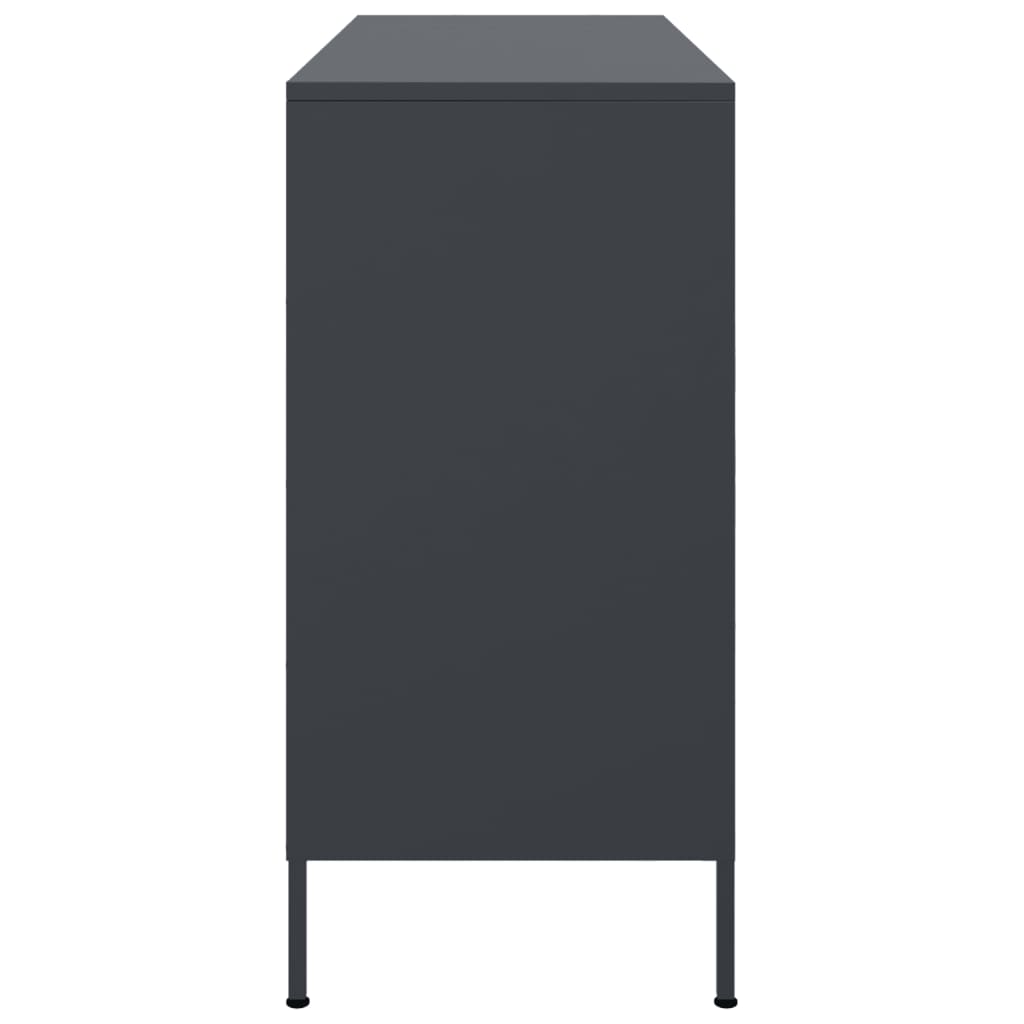 Skåp DIV. antracit 100,5x39x79 cm stål