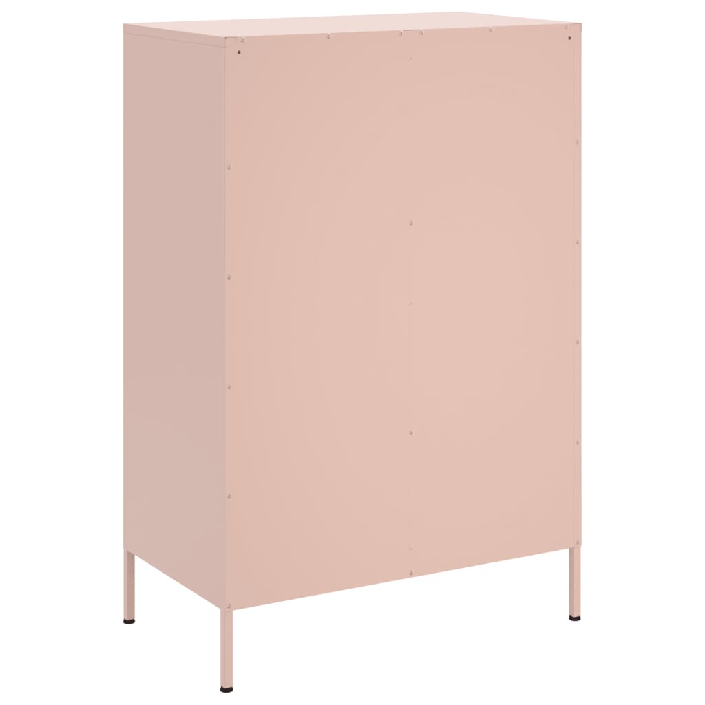 Skåp DIV. rosa 68x39x101,5 cm stål