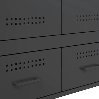 Skåp DIV. Svart 68x39x101,5 cm stål