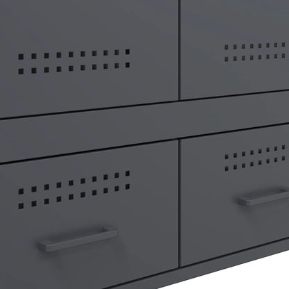 Skåp DIV. antracit 68x39x101,5 cm stål