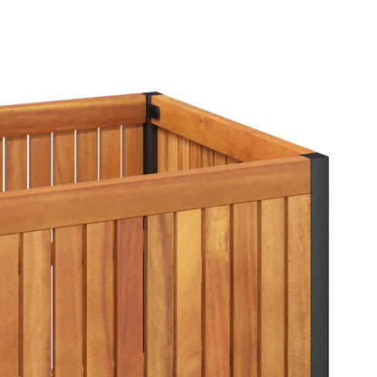 Utomhus Blomkruka Trä 80x30x27,5 cm massivt akaciaträ och stål