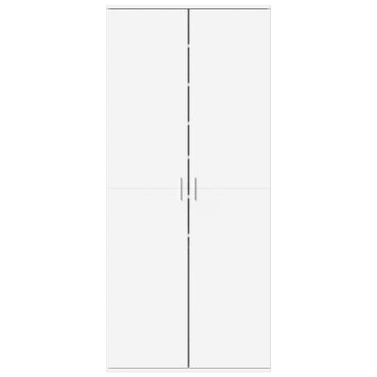 Skoställ Vit Skoskåp 80x39x178 cm