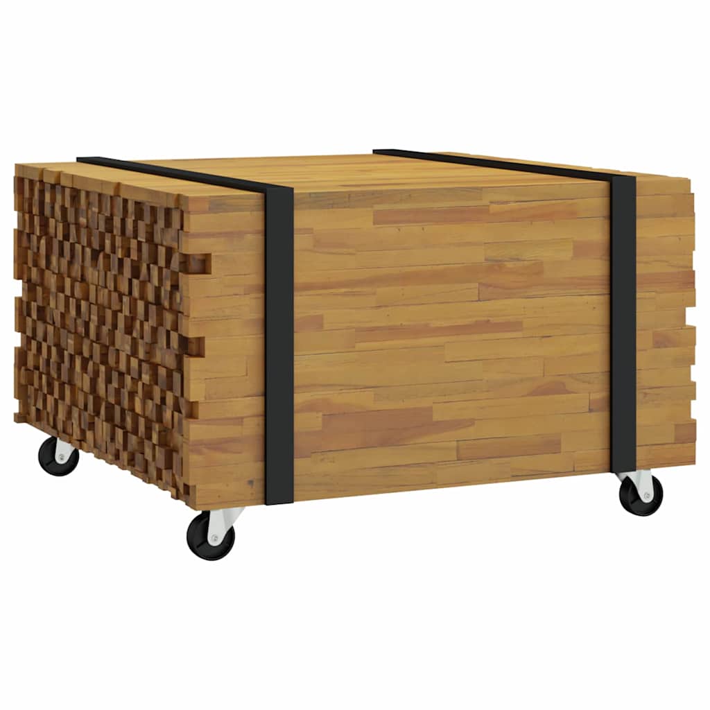 Soffbord Brun 60 x 60 x 38 cm Massivt teakträ