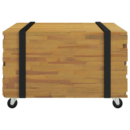 Soffbord Brun 60 x 60 x 38 cm Massivt teakträ