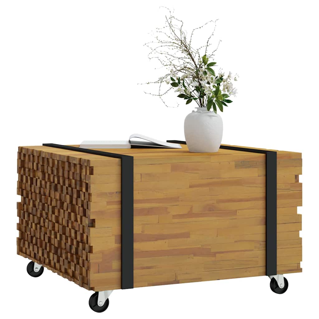 Soffbord Brun 60 x 60 x 38 cm Massivt teakträ