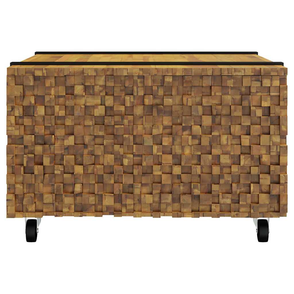 Soffbord Brun 60 x 60 x 38 cm Massivt teakträ