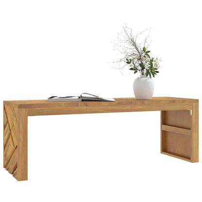 Soffbord Trä 110x35x38 cm massiv teak