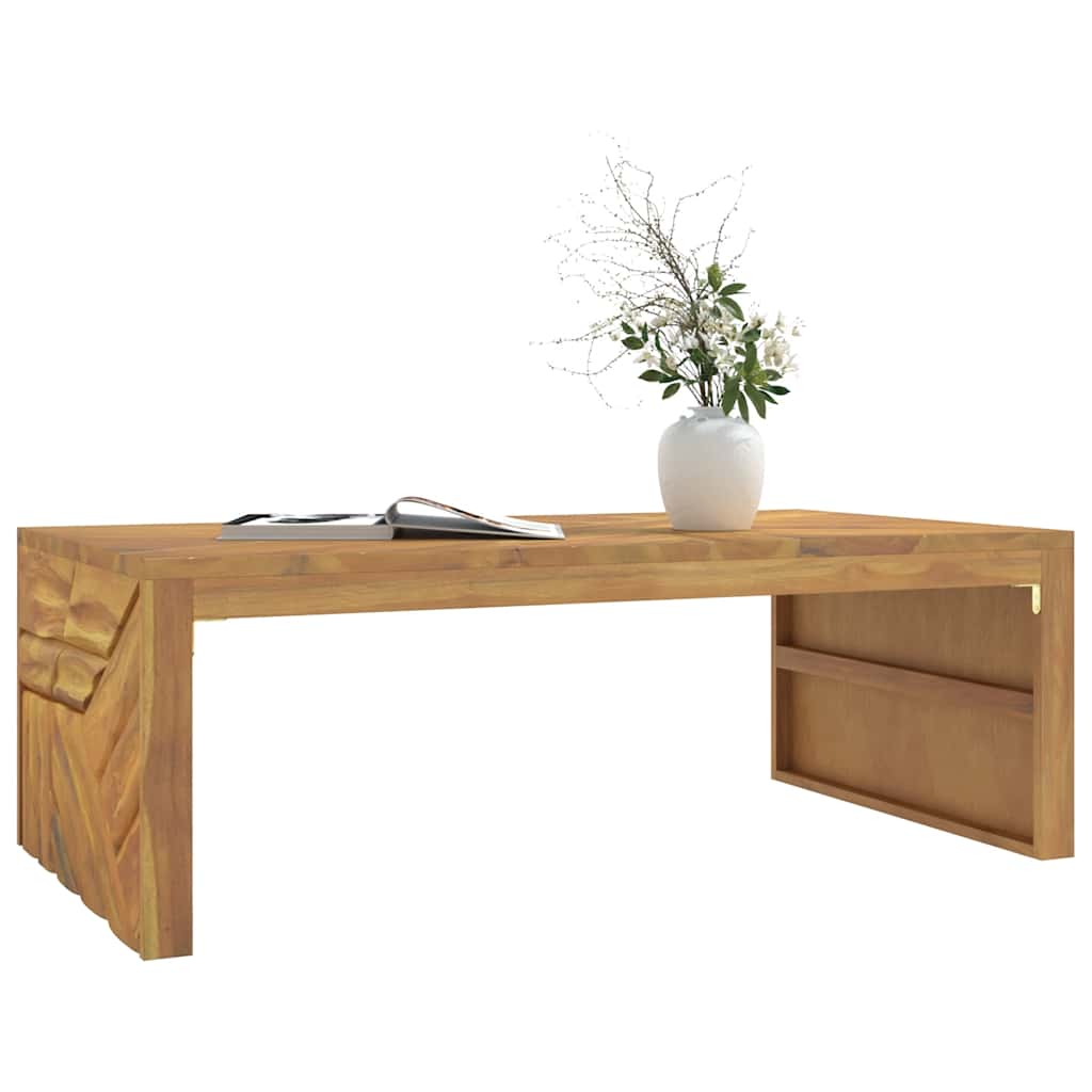 Soffbord Trä 110x60x38 cm massiv teak