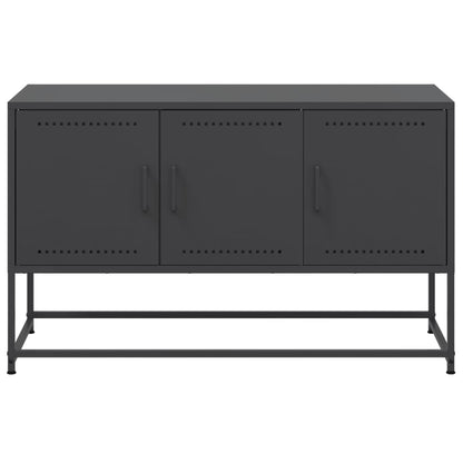 TV-Möbel Svart TV-skåp 100,5x39x60,5 cm stål