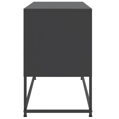 TV-Möbel Svart TV-skåp 100,5x39x60,5 cm stål