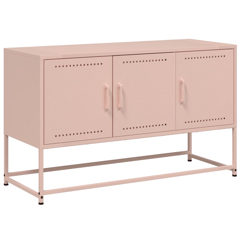 TV-Möbel DIV. TV-Skåp rosa 100,5x39x60,5 cm stål