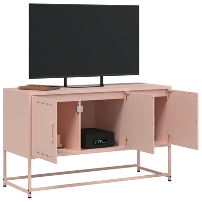 TV-Möbel DIV. TV-Skåp rosa 100,5x39x60,5 cm stål