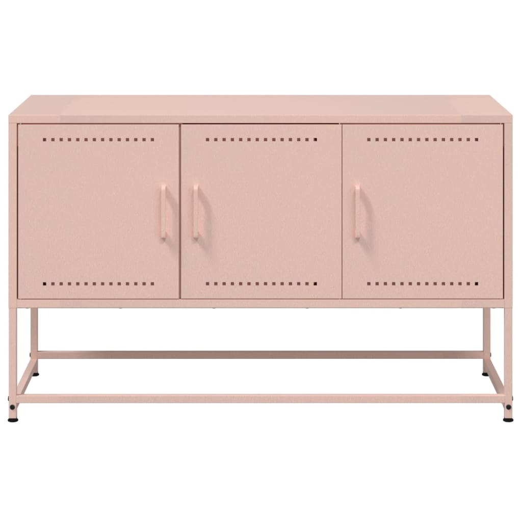TV-Möbel DIV. TV-Skåp rosa 100,5x39x60,5 cm stål