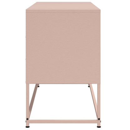 TV-Möbel DIV. TV-Skåp rosa 100,5x39x60,5 cm stål