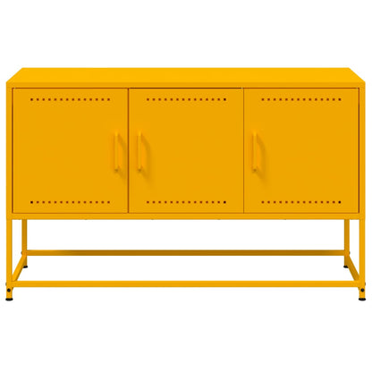 TV-Möbel DIV. TV-skåp senapsgul 100,5x39x60,5 cm stål