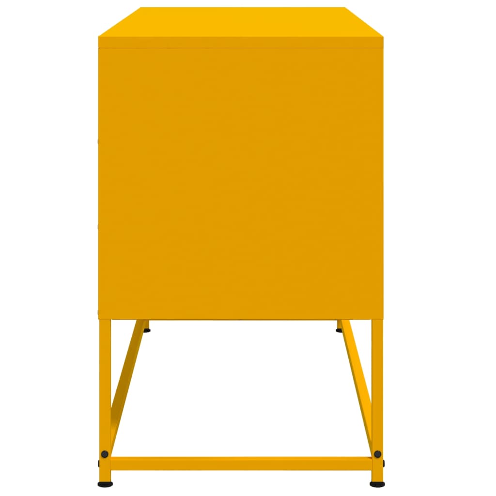 TV-Möbel DIV. TV-skåp senapsgul 100,5x39x60,5 cm stål