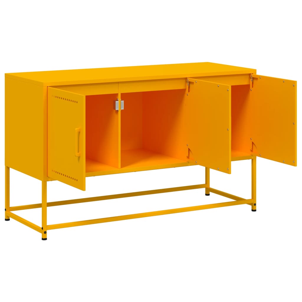 TV-Möbel DIV. TV-skåp senapsgul 100,5x39x60,5 cm stål