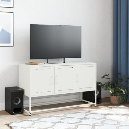 TV-Möbel DIV. Vit TV-skåp 100,5x39x60,5 cm stål