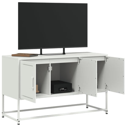 TV-Möbel DIV. Vit TV-skåp 100,5x39x60,5 cm stål