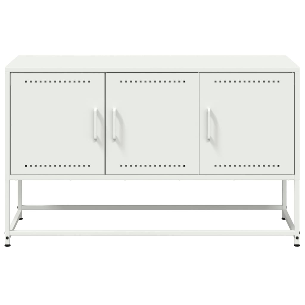 TV-Möbel DIV. Vit TV-skåp 100,5x39x60,5 cm stål