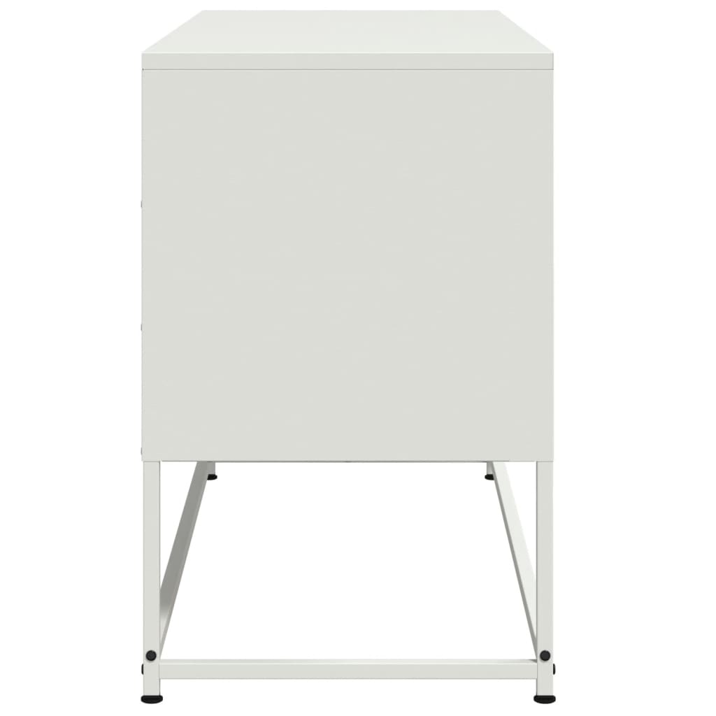 TV-Möbel DIV. Vit TV-skåp 100,5x39x60,5 cm stål