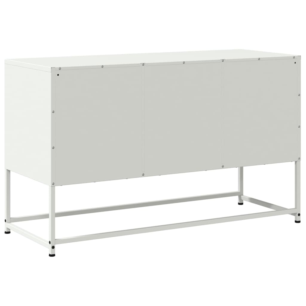 TV-Möbel DIV. Vit TV-skåp 100,5x39x60,5 cm stål