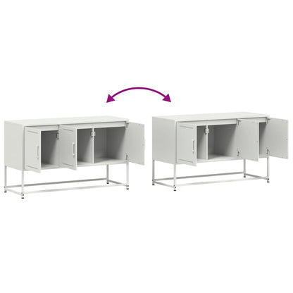 TV-Möbel DIV. Vit TV-skåp 100,5x39x60,5 cm stål