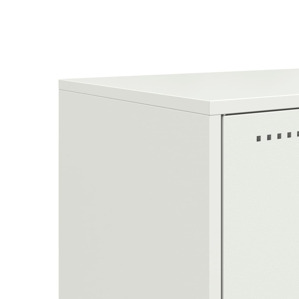 TV-Möbel DIV. Vit TV-skåp 100,5x39x60,5 cm stål