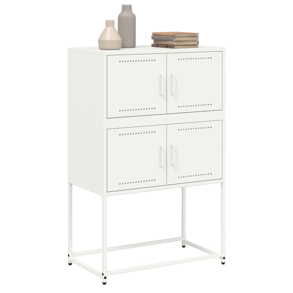 Skänk DIV. Vit 68,5x38,5x107 cm stål