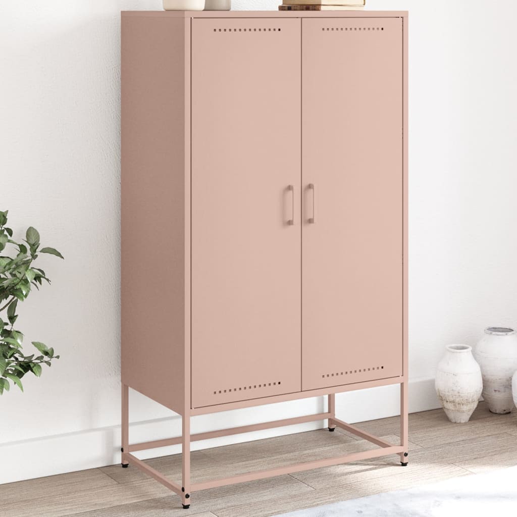Skåp DIV. rosa 68,5x38,5x123,5 cm ståls