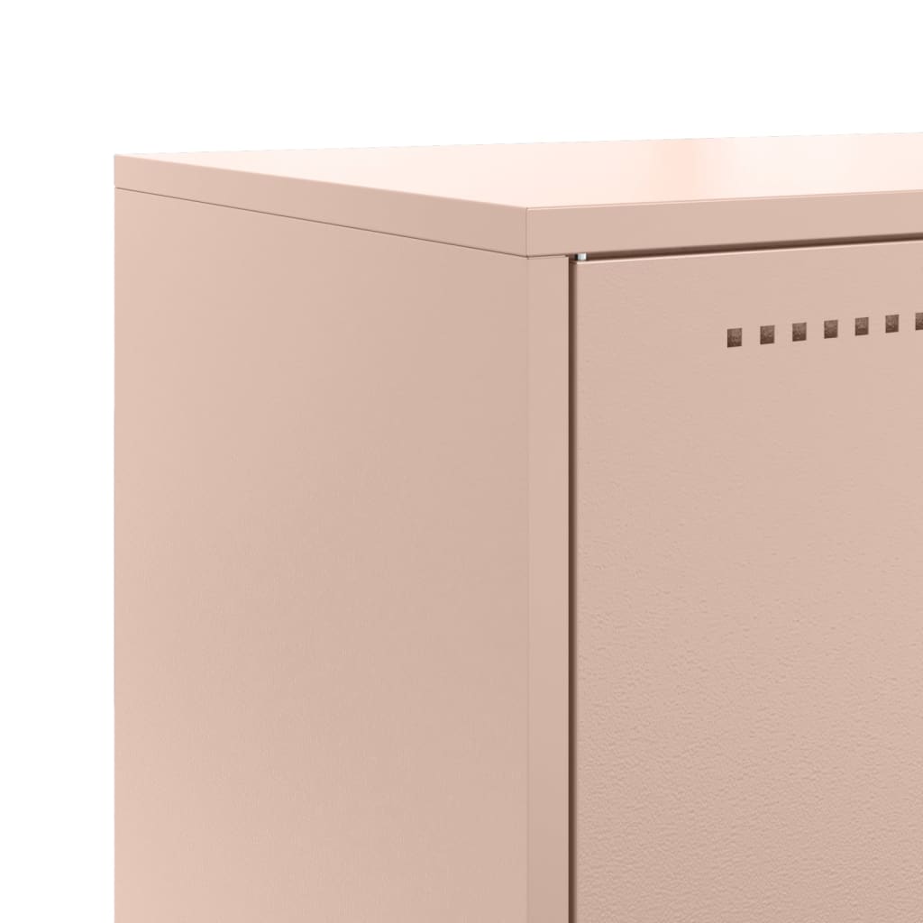 Skåp DIV. rosa 68,5x38,5x107 cm stål
