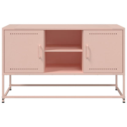 TV-Möbel DIV. TV-skåp rosa 100,5x39x60,5 cm stål