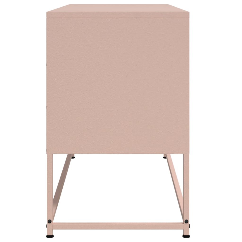 TV-Möbel DIV. TV-skåp rosa 100,5x39x60,5 cm stål