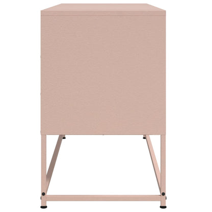 TV-Möbel DIV. TV-skåp rosa 100,5x39x60,5 cm stål