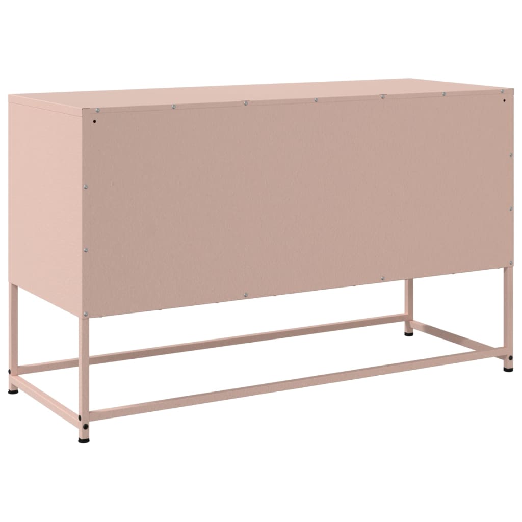 TV-Möbel DIV. TV-skåp rosa 100,5x39x60,5 cm stål