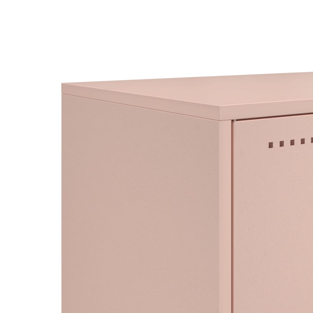 TV-Möbel DIV. TV-skåp rosa 100,5x39x60,5 cm stål