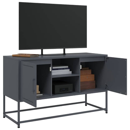 TV-Möbel DIV. TV-skåp antracit 100,5x39x60,5 cm stål