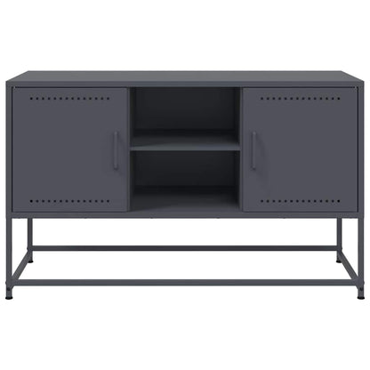 TV-Möbel DIV. TV-skåp antracit 100,5x39x60,5 cm stål