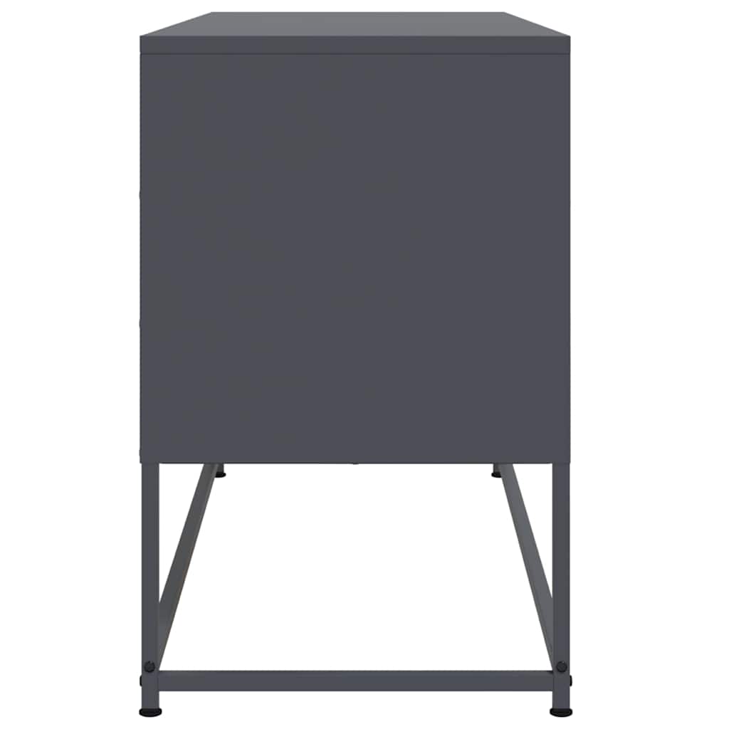 TV-Möbel DIV. TV-skåp antracit 100,5x39x60,5 cm stål