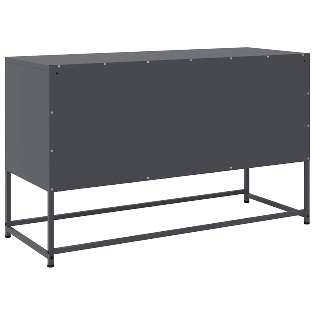 TV-Möbel DIV. TV-skåp antracit 100,5x39x60,5 cm stål